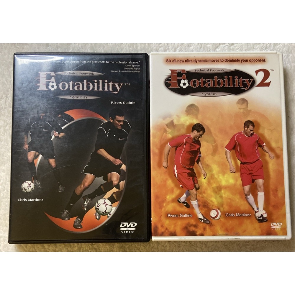 Footability 1 & 2 Technical Footwork Sys Soccer Instruction Guthrie Martinez X2
